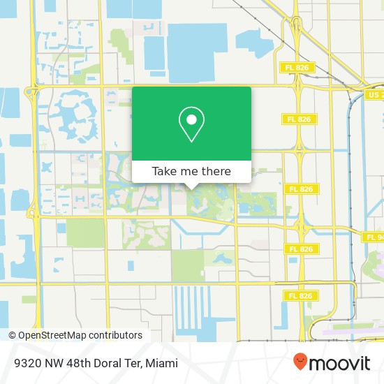 9320 NW 48th Doral Ter map