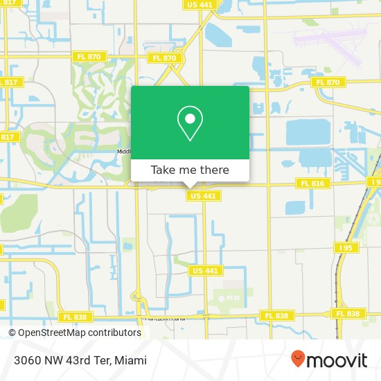 3060 NW 43rd Ter map