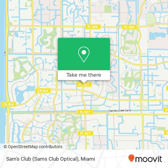 Mapa de Sam's Club (Sams Club Optical)