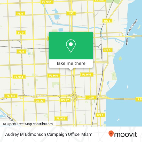 Mapa de Audrey M Edmonson Campaign Office