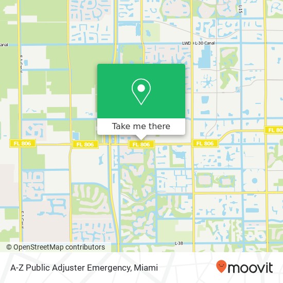 A-Z Public Adjuster Emergency map