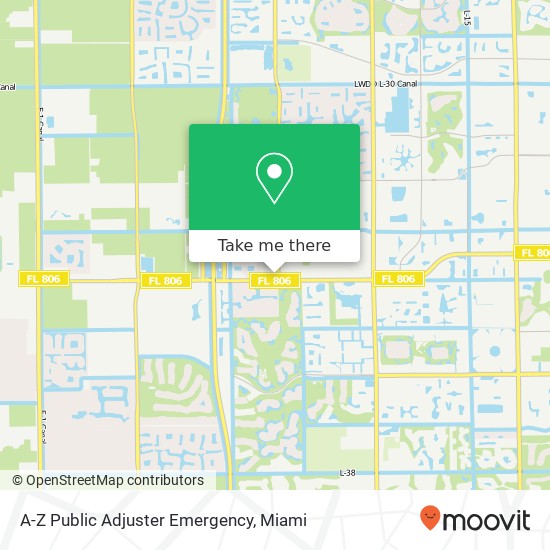 Mapa de A-Z Public Adjuster Emergency