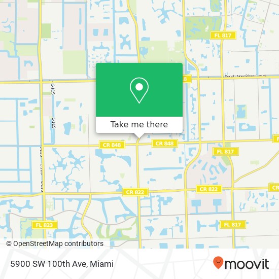 Mapa de 5900 SW 100th Ave