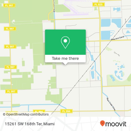 15261 SW 168th Ter map