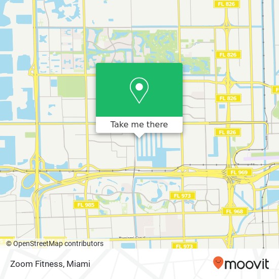 Mapa de Zoom Fitness