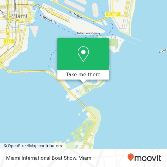 Mapa de Miami International Boat Show