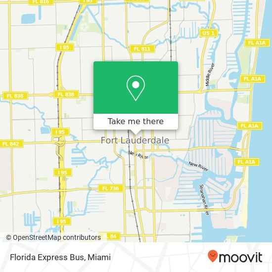 Florida Express Bus map