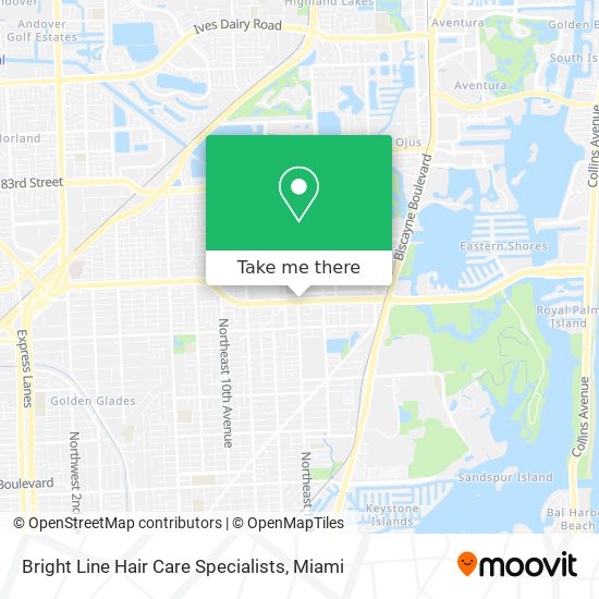 Mapa de Bright Line Hair Care Specialists