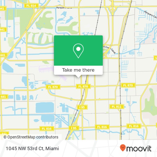 Mapa de 1045 NW 53rd Ct