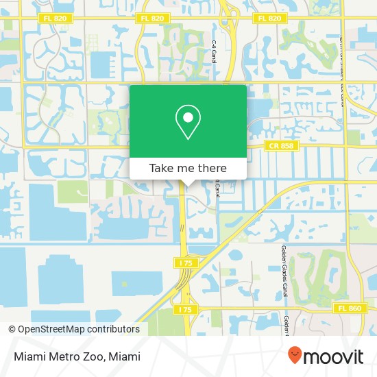 Miami Metro Zoo map