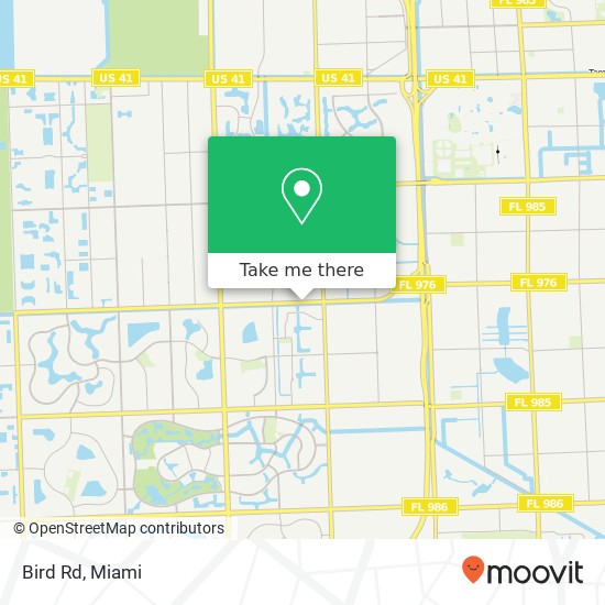 Bird Rd map