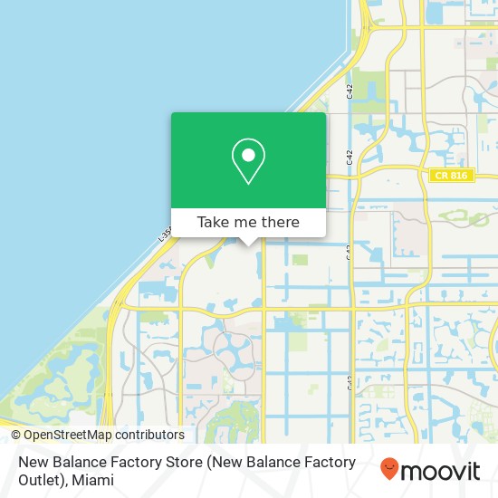 Mapa de New Balance Factory Store