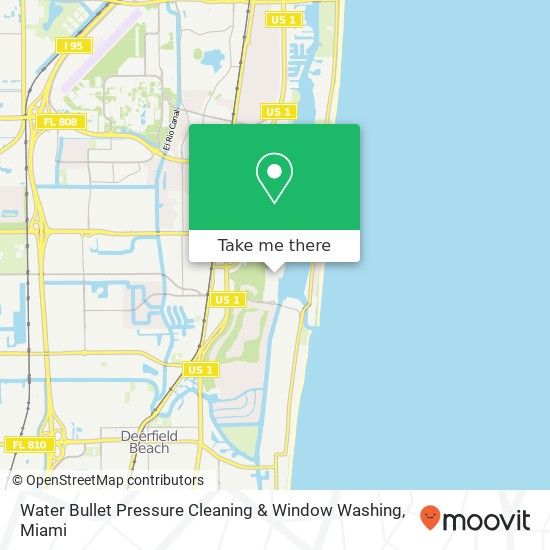 Mapa de Water Bullet Pressure Cleaning & Window Washing