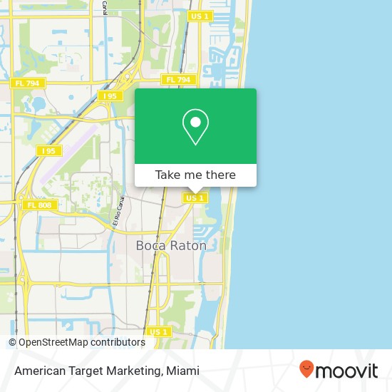 American Target Marketing map