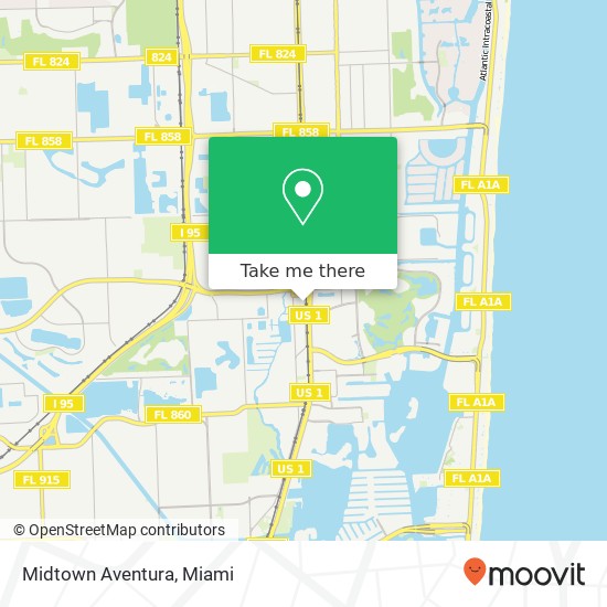 Midtown Aventura map