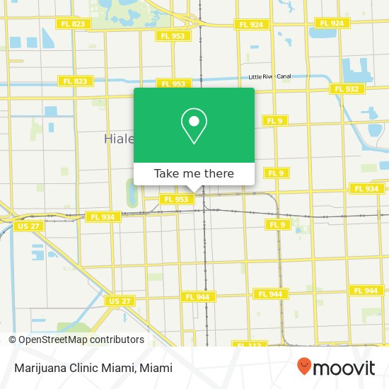 Marijuana Clinic Miami map