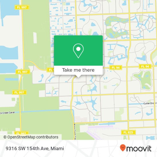 Mapa de 9316 SW 154th Ave