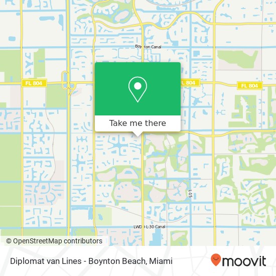 Mapa de Diplomat van Lines - Boynton Beach