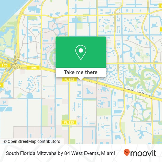 Mapa de South Florida Mitzvahs by 84 West Events