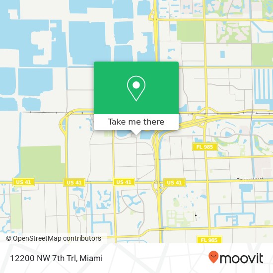 12200 NW 7th Trl map