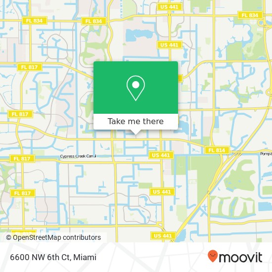 6600 NW 6th Ct map