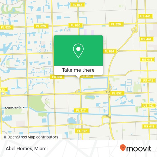 Abel Homes map