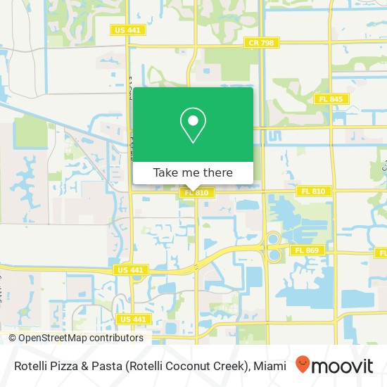 Rotelli Pizza & Pasta (Rotelli Coconut Creek) map