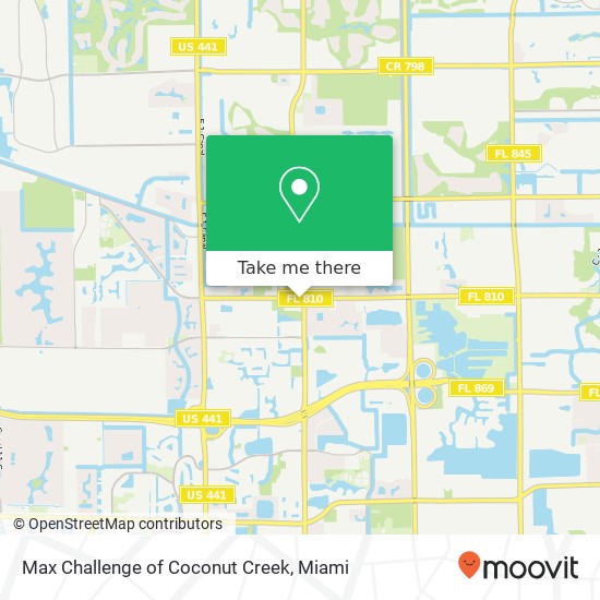 Mapa de Max Challenge of Coconut Creek