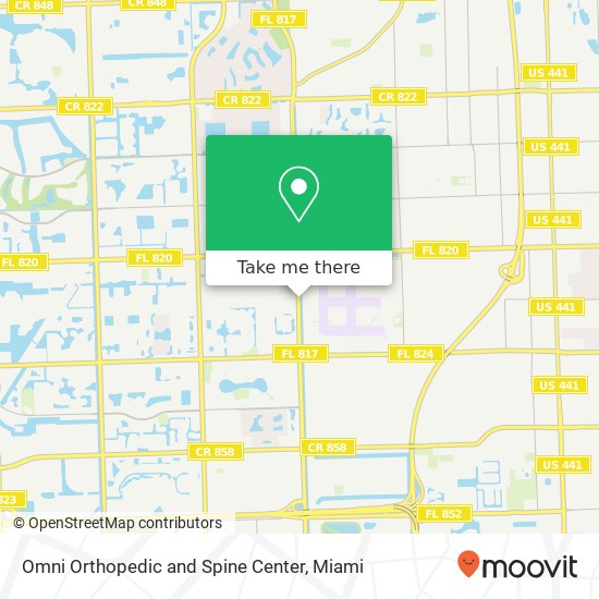 Mapa de Omni Orthopedic and Spine Center