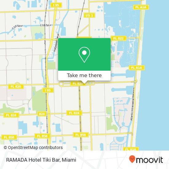 RAMADA Hotel Tiki Bar map