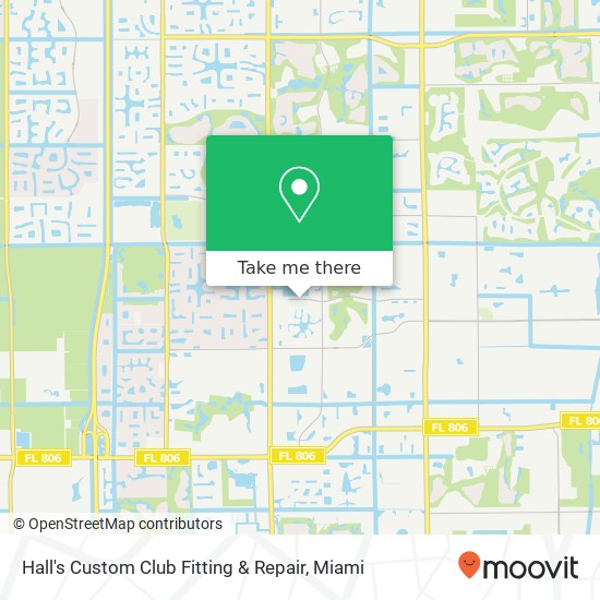 Mapa de Hall's Custom Club Fitting & Repair