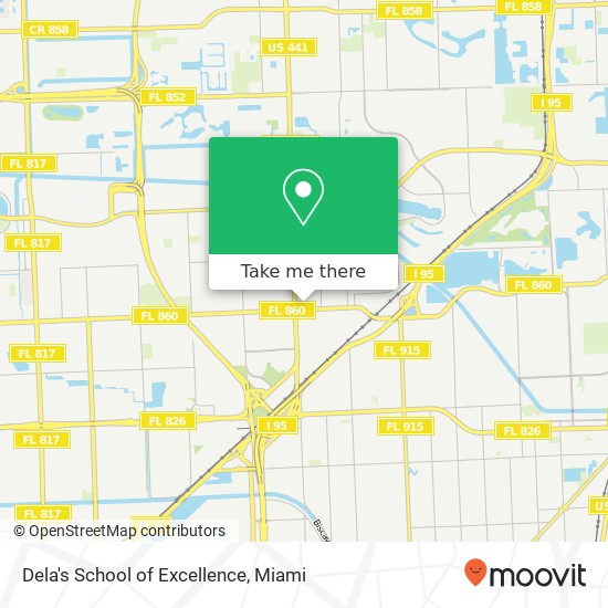 Dela's School of Excellence map