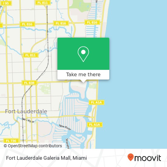 Fort Lauderdale Galeria Mall map