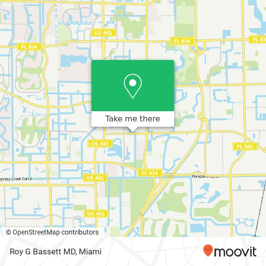 Roy G Bassett MD map