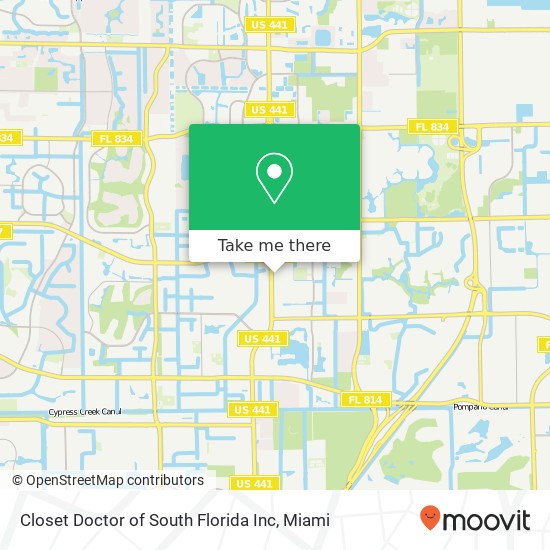 Closet Doctor of South Florida Inc map