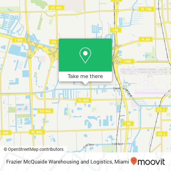 Frazier McQuaide Warehousing and Logistics map