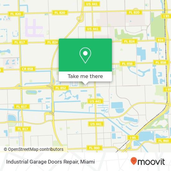 Industrial Garage Doors Repair map