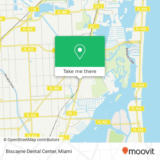 Biscayne Dental Center map
