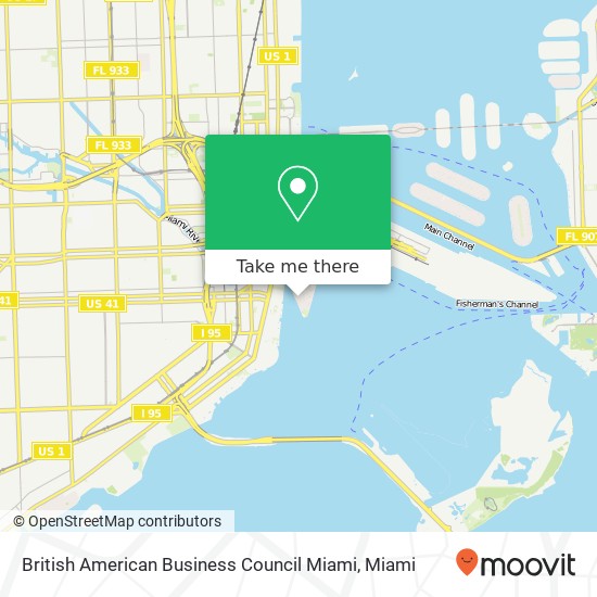 British American Business Council Miami map
