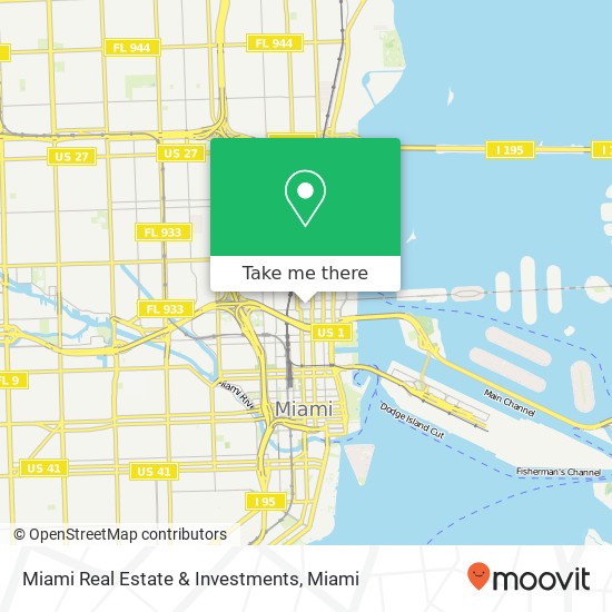 Mapa de Miami Real Estate & Investments