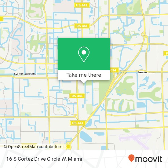 Mapa de 16 S Cortez Drive Circle W