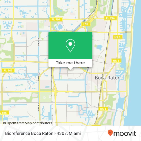 Bioreference Boca Raton F4307 map