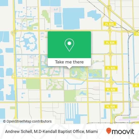 Andrew Schell, M.D-Kendall Baptist Office map