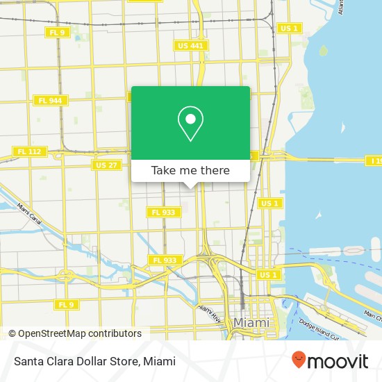 Mapa de Santa Clara Dollar Store