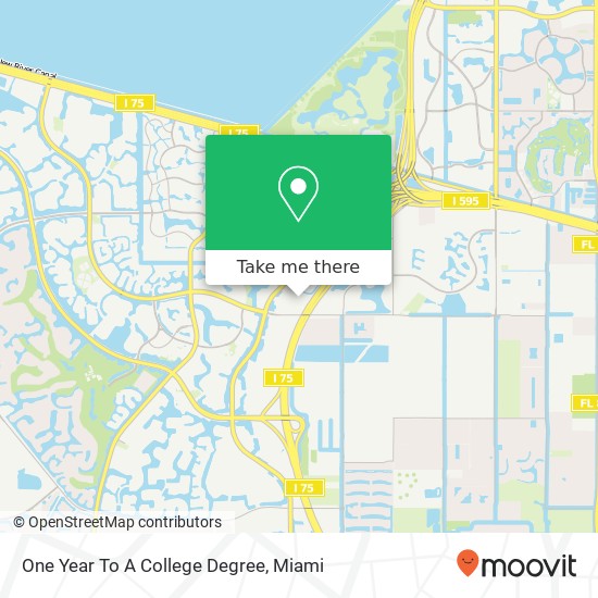 One Year To A College Degree map