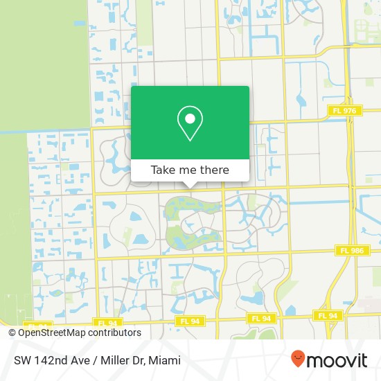 SW 142nd Ave / Miller Dr map
