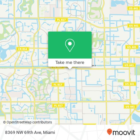 8369 NW 69th Ave map