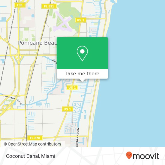 Coconut Canal map