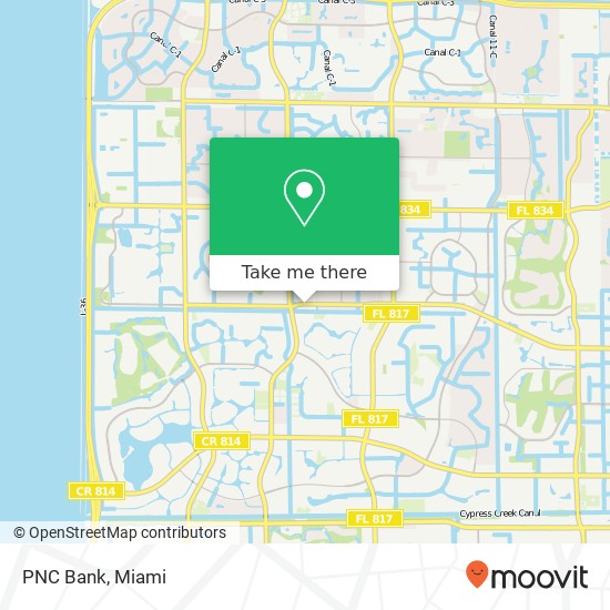 PNC Bank map