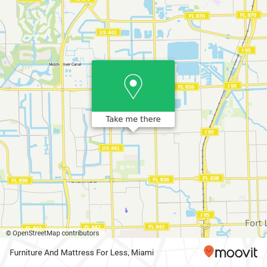 Furniture And Mattress For Less map